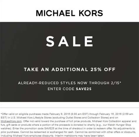 michael kors coupons code|michael kors 25 off code.